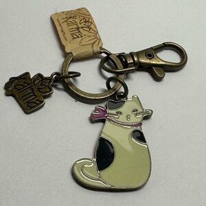 Karma Cat Enamel Key Chain - #1064